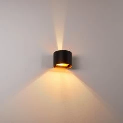 Hofstein Badajoz Wandleuchte LED Schwarz, Kupferfarben, 1-flammig -Wandleuchten Verkaufsgeschäft badajoz wandleuchte h3312889 6