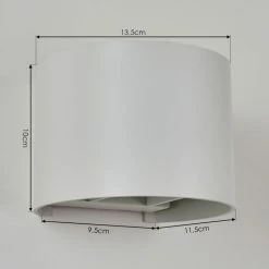 Hofstein Badajoz Wandleuchte LED Wei&szlig;, 1-flammig -Wandleuchten Verkaufsgeschäft badajoz wandleuchte h3312902 3