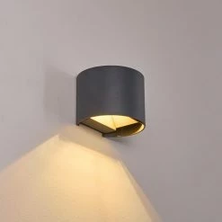 Hofstein Badajoz Wandleuchte LED Anthrazit, 1-flammig -Wandleuchten Verkaufsgeschäft badajoz wandleuchte h3312926 11