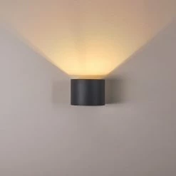 Hofstein Badajoz Wandleuchte LED Anthrazit, 1-flammig -Wandleuchten Verkaufsgeschäft badajoz wandleuchte h3312926 15