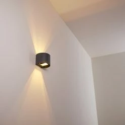 Hofstein Badajoz Wandleuchte LED Anthrazit, 1-flammig -Wandleuchten Verkaufsgeschäft badajoz wandleuchte h3312926 17