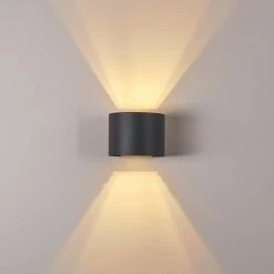 Hofstein Badajoz Wandleuchte LED Anthrazit, 1-flammig -Wandleuchten Verkaufsgeschäft badajoz wandleuchte h3312926 20