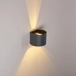 Hofstein Badajoz Wandleuchte LED Anthrazit, 1-flammig -Wandleuchten Verkaufsgeschäft badajoz wandleuchte h3312926 21