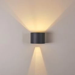 Hofstein Badajoz Wandleuchte LED Anthrazit, 1-flammig -Wandleuchten Verkaufsgeschäft badajoz wandleuchte h3312926 7