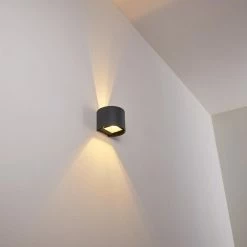 Hofstein Badajoz Wandleuchte LED Anthrazit, 1-flammig -Wandleuchten Verkaufsgeschäft badajoz wandleuchte h3312926 9