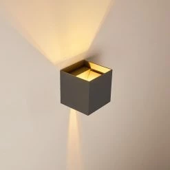 Hofstein Badajoz Wandleuchte LED Anthrazit, 1-flammig -Wandleuchten Verkaufsgeschäft badajoz wandleuchte h3318737 16