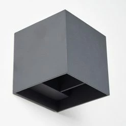 Hofstein Badajoz Wandleuchte LED Anthrazit, 1-flammig -Wandleuchten Verkaufsgeschäft badajoz wandleuchte h3318737 17