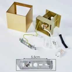 Hofstein Badajoz Wandleuchte LED Messing, Gold, 1-flammig -Wandleuchten Verkaufsgeschäft badajoz wandleuchte h3403495 4