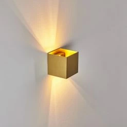 Hofstein Badajoz Wandleuchte LED Messing, Gold, 1-flammig -Wandleuchten Verkaufsgeschäft badajoz wandleuchte h3403495 6