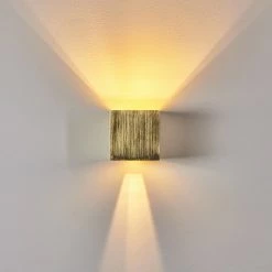 Hofstein Badajoz Wandleuchte LED Messing, Gold, 1-flammig -Wandleuchten Verkaufsgeschäft badajoz wandleuchte h3403495 9