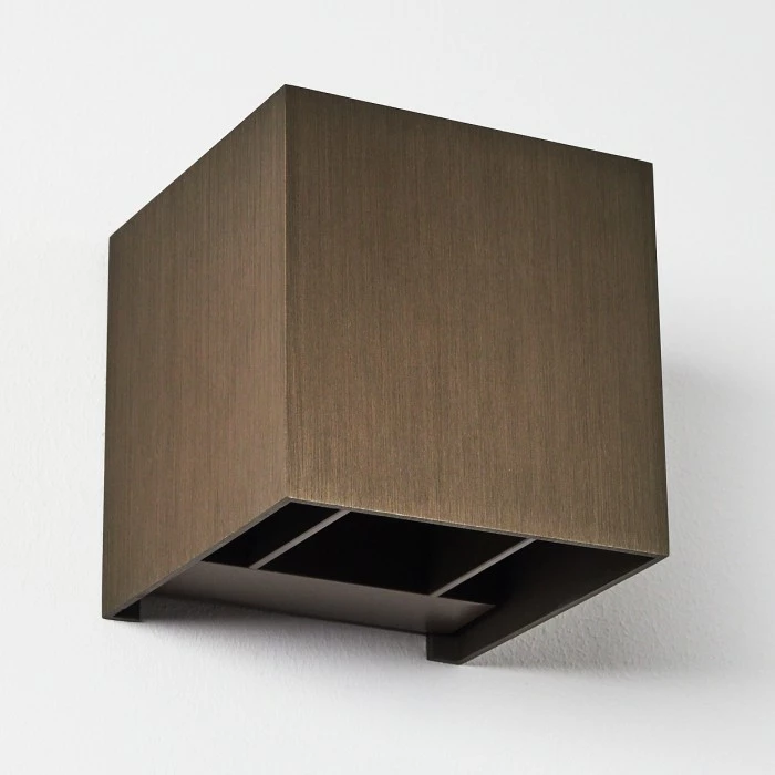 Hofstein Badajoz Wandleuchte LED Braun, 1-flammig 8 Hofstein Badajoz Wandleuchte LED Braun, 1-flammig – Bild 8