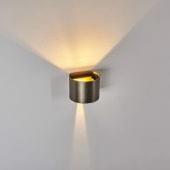 Hofstein Badajoz Wandleuchte LED Braun, 1-flammig -Wandleuchten Verkaufsgeschäft badajoz wandleuchte h3403594 13