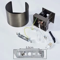 Hofstein Badajoz Wandleuchte LED Braun, 1-flammig -Wandleuchten Verkaufsgeschäft badajoz wandleuchte h3403594 4