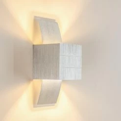 Hofstein Baltimore Wandleuchte LED Aluminium, 1-flammig -Wandleuchten Verkaufsgeschäft baltimore wandleuchte h392s2 12