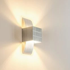 Hofstein Baltimore Wandleuchte LED Aluminium, 1-flammig -Wandleuchten Verkaufsgeschäft baltimore wandleuchte h392s2 5