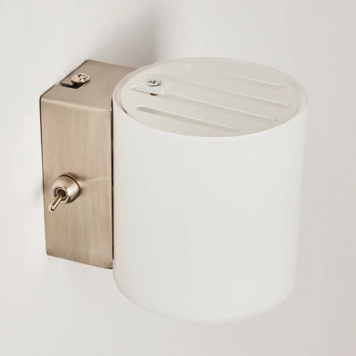 Hofstein Bamako Wandlampe Nickel-Matt, 1-flammig 14 Hofstein Bamako Wandlampe Nickel-Matt, 1-flammig – Bild 14