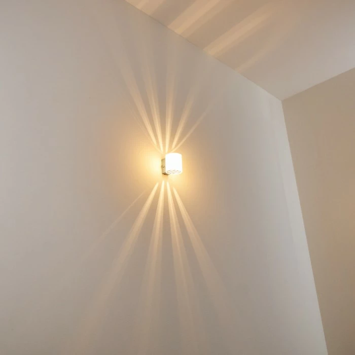 Hofstein Bamako Wandlampe Nickel-Matt, 1-flammig 4 Hofstein Bamako Wandlampe Nickel-Matt, 1-flammig – Bild 4