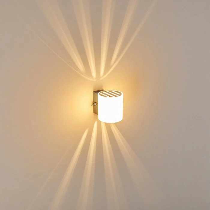 Hofstein Bamako Wandlampe Nickel-Matt, 1-flammig 8 Hofstein Bamako Wandlampe Nickel-Matt, 1-flammig – Bild 8