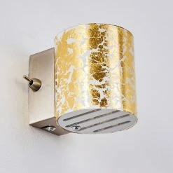 Hofstein Bamako Wandleuchte Nickel-Matt, 1-flammig -Wandleuchten Verkaufsgeschäft bamako wandleuchte h169613 do4 13