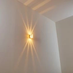 Hofstein Bamako Wandleuchte Nickel-Matt, 1-flammig -Wandleuchten Verkaufsgeschäft bamako wandleuchte h169613 do4 7