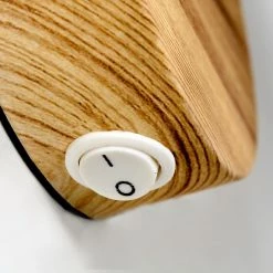 Hofstein Banjul Wandleuchte Weiß, Holz hell, 1-flammig -Wandleuchten Verkaufsgeschäft banjul wandleuchte h3320778 16