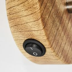 Hofstein Banjul Wandleuchte Grau, Holz dunkel, 1-flammig -Wandleuchten Verkaufsgeschäft banjul wandleuchte h3371695 do1 5