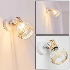 Hofstein Barbacena Wandleuchte Weiß, 1-flammig