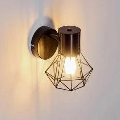 Hofstein Bardhaman Wandleuchte Schwarz, 1-flammig -Wandleuchten Verkaufsgeschäft bardhaman wandleuchte h3324509 15