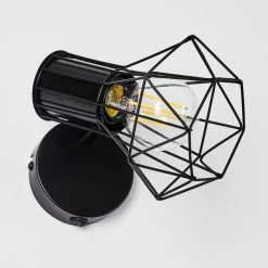 Hofstein Bardhaman Wandleuchte Schwarz, 1-flammig -Wandleuchten Verkaufsgeschäft bardhaman wandleuchte h3324509 16