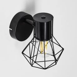 Hofstein Bardhaman Wandleuchte Schwarz, 1-flammig -Wandleuchten Verkaufsgeschäft bardhaman wandleuchte h3324509 5