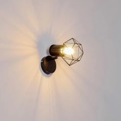 Hofstein Bardhaman Wandleuchte Schwarz, 1-flammig -Wandleuchten Verkaufsgeschäft bardhaman wandleuchte h3324509 7