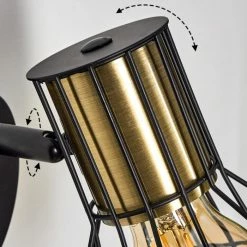 Hofstein Bardhaman Wandleuchte Messing, Schwarz, 1-flammig -Wandleuchten Verkaufsgeschäft bardhaman wandleuchte h3579398 2