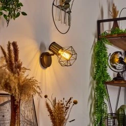 Hofstein Bardhaman Wandleuchte Messing, Schwarz, 1-flammig -Wandleuchten Verkaufsgeschäft bardhaman wandleuchte h3579398 8