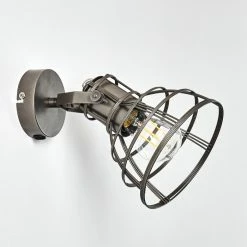 Hofstein Bareilly Wandleuchte Grau, 1-flammig -Wandleuchten Verkaufsgeschäft bareilly wandleuchte h3325025 17