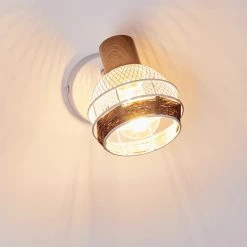 Hofstein Bariloche Wandleuchte Chrom, Weiß, 1-flammig -Wandleuchten Verkaufsgeschäft bariloche wandleuchte h3322499 10