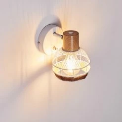 Hofstein Bariloche Wandleuchte Chrom, Weiß, 1-flammig -Wandleuchten Verkaufsgeschäft bariloche wandleuchte h3322499 16