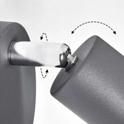 Hofstein Baripada Wandleuchte Chrom, Anthrazit, 1-flammig 17 Hofstein Baripada Wandleuchte Chrom, Anthrazit, 1-flammig -Wandleuchten Verkaufsgeschäft baripada wandleuchte h3388181 5