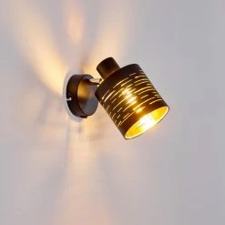 Hofstein Bathinda Wandleuchte Schwarz, 1-flammig -Wandleuchten Verkaufsgeschäft bathinda wandleuchte h3322598 10