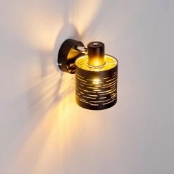 Hofstein Bathinda Wandleuchte Schwarz, 1-flammig -Wandleuchten Verkaufsgeschäft bathinda wandleuchte h3322598 12