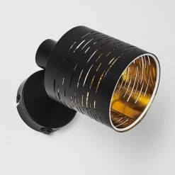 Hofstein Bathinda Wandleuchte Schwarz, 1-flammig -Wandleuchten Verkaufsgeschäft bathinda wandleuchte h3322598 9