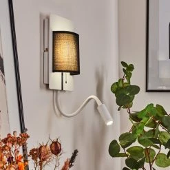 Hofstein Beaverton Wandleuchte LED Weiß, 2-flammig