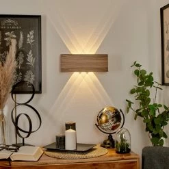 Hofstein Blandford Wandleuchte LED Grau, Naturfarben, 6-flammig -Wandleuchten Verkaufsgeschäft blandford wandleuchte h3570708 8