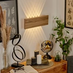 Hofstein Blandford Wandleuchte LED Grau, Naturfarben, 10-flammig -Wandleuchten Verkaufsgeschäft blandford wandleuchte h3570760 10