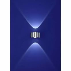 B-Leuchten BlLeuchten Stream Wandleuchte LED Aluminium, 2-flammig