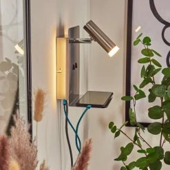 Hofstein Bocozell Wandleuchte Nickel-Matt, 2-flammig -Wandleuchten Verkaufsgeschäft bocozell wandleuchte h3446324 10