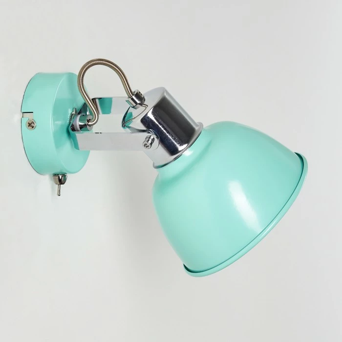 Hofstein Borik Wandleuchte Türkis, 1-flammig 10 Hofstein Borik Wandleuchte Türkis, 1-flammig – Bild 10