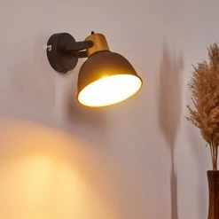 Hofstein Borik Wandleuchte Schwarz, 1-flammig -Wandleuchten Verkaufsgeschäft borik wandleuchte h3294550 do1 2