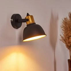 Hofstein Borik Wandleuchte Schwarz, 1-flammig -Wandleuchten Verkaufsgeschäft borik wandleuchte h3294550 do1 7