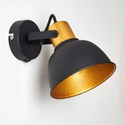Hofstein Borik Wandleuchte Schwarz, 1-flammig -Wandleuchten Verkaufsgeschäft borik wandleuchte h3294550 do1 8