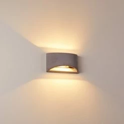 Hofstein Braslo Wandleuchte Grau, 1-flammig -Wandleuchten Verkaufsgeschäft braslo wandleuchte h3387979 16